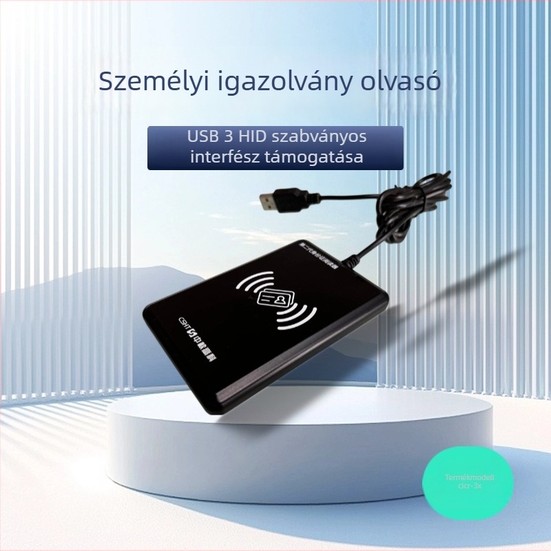 Zhongruo High-Tech CICR-3X azonosító kártyaolvasó banki és kórházi pultokra