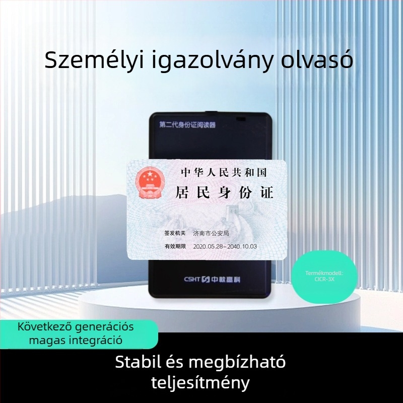 Zhongruo High-Tech CICR-3X azonosító kártyaolvasó banki és kórházi pultokra