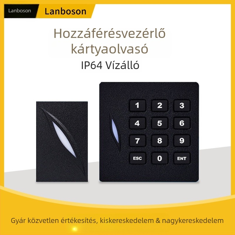 Érintéses kártyaolvasó KR101 vízálló, ID IC osztály, érzékelési távolság 5 cm, olvasási idő 0,1 s