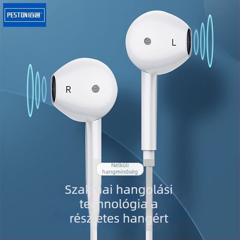 Baitong Y9 sztereó Type-C fülhallgató mikrofonnal, 32 Ω impedanciával