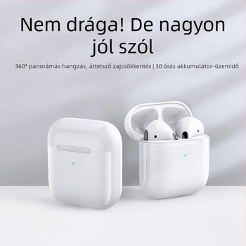 Érintésérzékelős Bluetooth vezeték nélküli fülhallgatók, sztereó hang, 15 m hatótáv, akkumulátor 0–4 óra