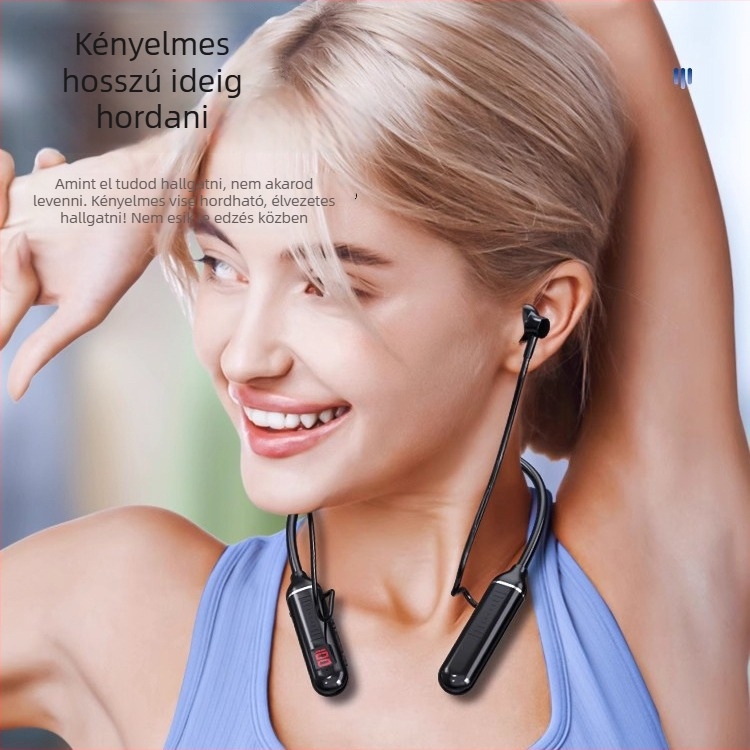 Nyakpántos True Wireless fülhallgatók, in-ear kialakítás, Bluetooth 5.0, üzemidő >8 óra, hatótávolság 10 m