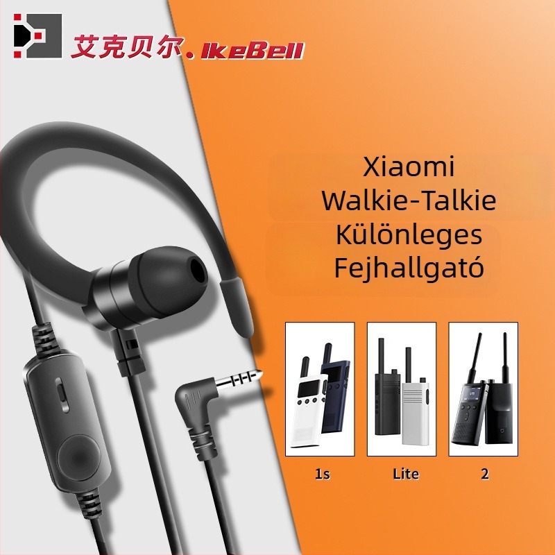 Walkie-Talkie fülbe helyezett fejhallgató – Xiaomi MIUI vezetékes, fülön hordható stílus, L-alakú dugó