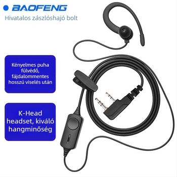 Baofeng K-head univerzális in-ear vezetékes walkie-talkie fejhallgató