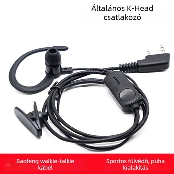 Baofeng K-head univerzális in-ear vezetékes walkie-talkie fejhallgató