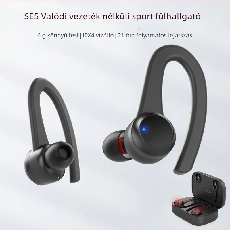 SE5 Vezeték nélküli sport fülhallgató — 8 mm meghajtó, Bluetooth mikrofonnal, teljesen kompatibilis