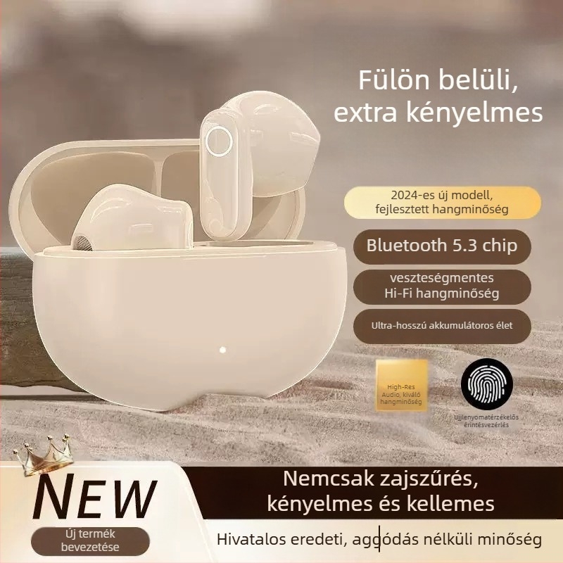 Danboke NE105 Bluetooth fejhallgató — Bluetooth 5.0, fél-in-ear, kettős sztereó, Zhongke Lanxun chip, 0–4 órás üzemidő