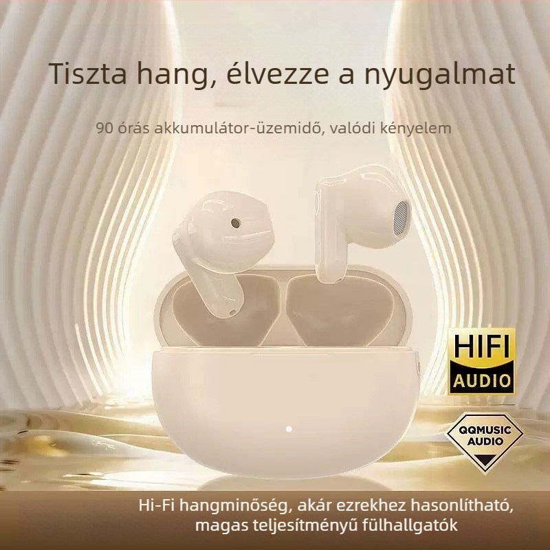 Danboke NE105 Bluetooth fejhallgató — Bluetooth 5.0, fél-in-ear, kettős sztereó, Zhongke Lanxun chip, 0–4 órás üzemidő
