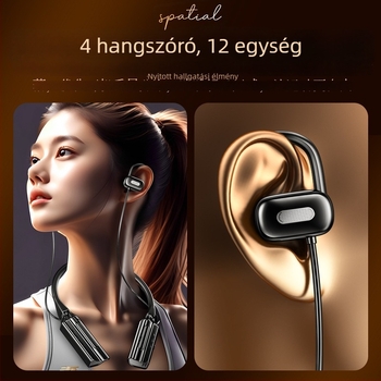 2025-ös vezeték nélküli Bluetooth nyakpántos fülhallgató, nyitott kialakítással, mágneses csatlakozással, zajcsökkentéssel, univerzális kompatibilitás