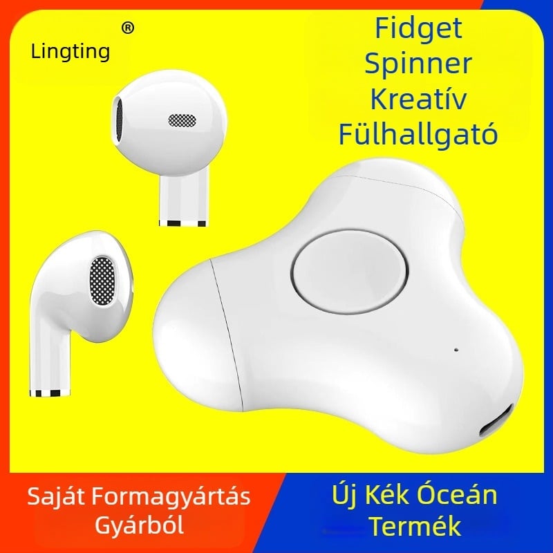 ZG013 Kreatív magánmodell, ujjbegy-spinner stílusú vezeték nélküli Bluetooth fülhallgatók, nem illeszkednek a fülbe