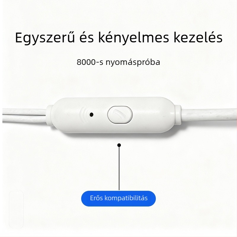 TA28 Vezetékes fülhallgató, in-ear kialakítás, 3,5 mm közvetlen csatlakozás, minimalist dizájn