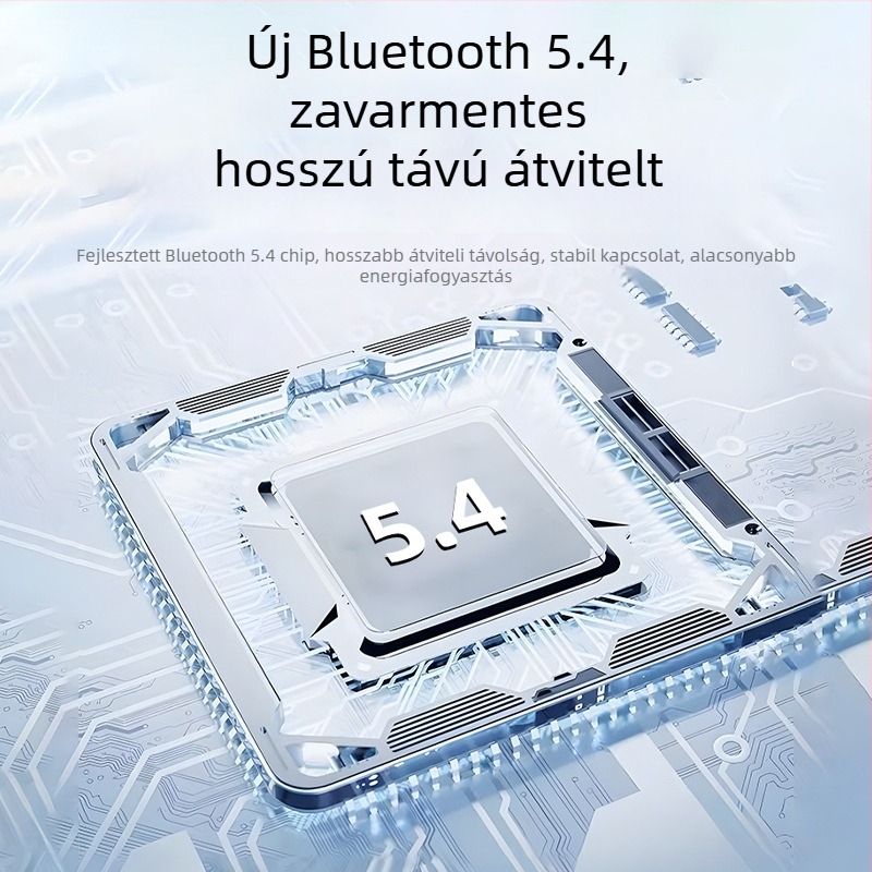 Nyitott dizájnnal rendelkező vezeték nélküli Bluetooth sportfülhallgatók, sztereó, Bluetooth 5.4, 15 m hatótávolság, akkumulátor-üzemidő több mint 8 óra