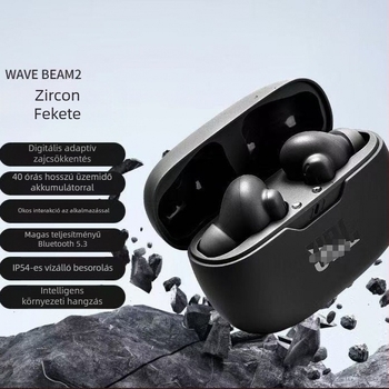 Sportos stílusú vezeték nélküli Bluetooth fülhallgató sztereó hanggal, Bluetooth 5.3, 10 m hatótávolság, több mint 8 órás üzemidő, vízálló