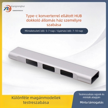 2HUB bővítő dokkolóház, alumínium ötvözet, OEM elérhető