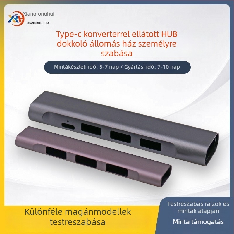 2HUB bővítő dokkolóház, alumínium ötvözet, OEM elérhető