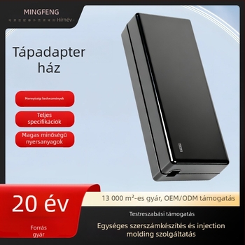Egyedi tápegység-ház, vízálló LED-del, téglalap alakú műanyag burkolat (65W)