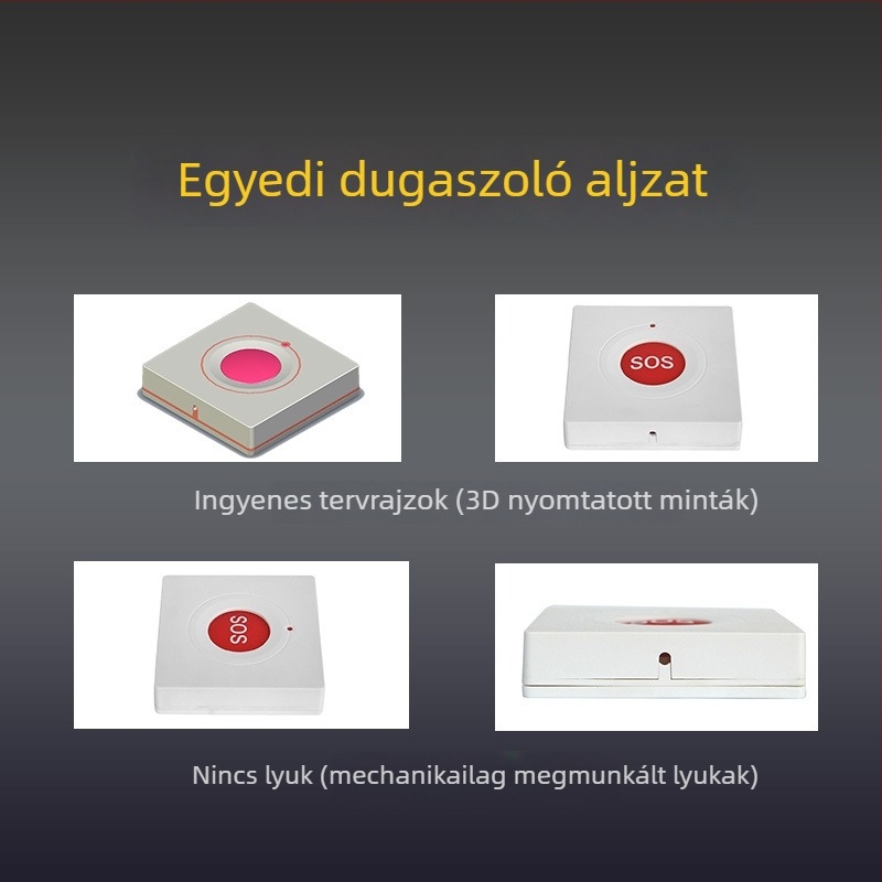Vezetékes vízálló SOS gombház