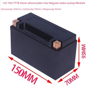 12V lítium akkumulátor műanyag ház motorkerékpár indító típusúhoz, teljes sorozat különböző paraméterekkel 4A–12A