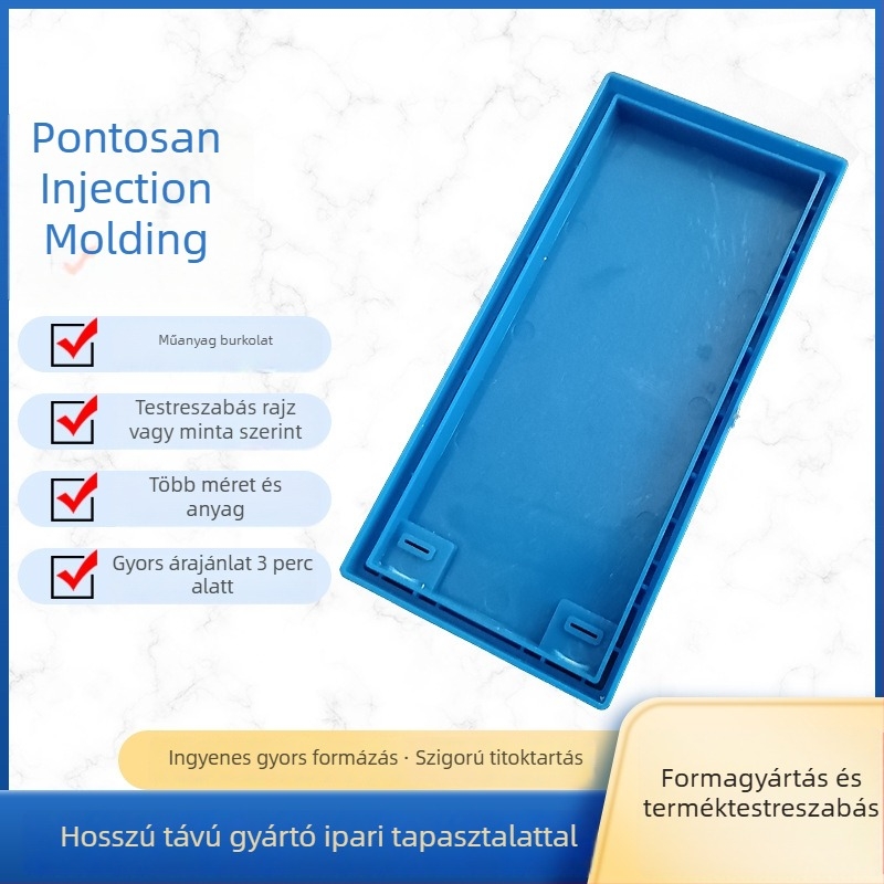 Műanyag burkolat, ABS/PP/PE anyagból, injekciós öntéssel gyártott elektronikus termék-ház, 20 injekciós géppel.