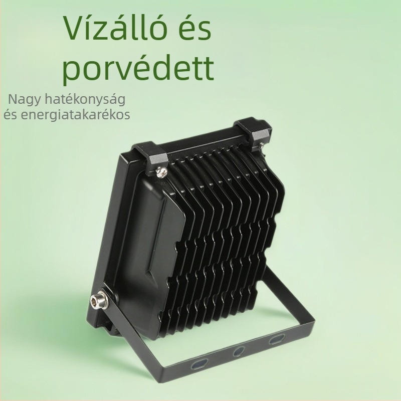 Kültéri LED fényvető beépített házzal és rögzítő klipekkel – 10W/20W, öntött alumínium ház, felületkezelés spray fújással