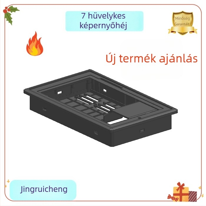 Ipari gépekhez beépített kijelzőház, PC+ABS, víz- és porálló, tűzálló, ütésálló, UV‑álló, olajálló, HMI és ipari vezérléshez