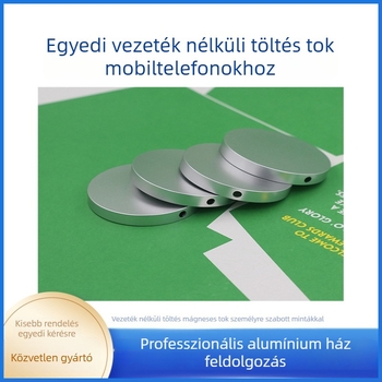 iPhonehoz tervezett vezeték nélküli töltőtok, alumínium ötvözet, modell 0025, OEM elérhető