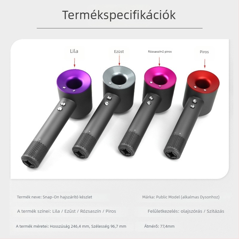 Dyson hajszárító műanyag ház – teflon, negatív ionok, kompatibilis nagy sebességű brushless motorral