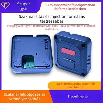 Műanyag burkolat elektromos műszerekhez, ABS/PC/PP anyag, Modell 01, Termékkód SLX-221, Gyártási folyamat: injekciós öntés, forma nyitása, olajos bevonat, szitanyomás, lézergravírozás