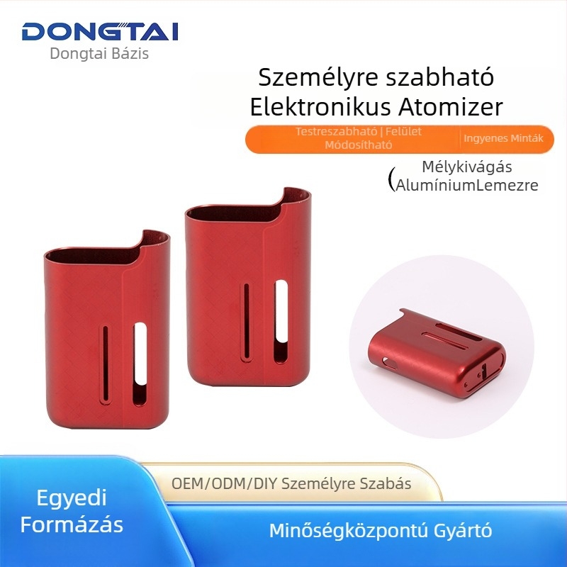 Elektronikus atomizerhéj alumíniumötvözetből, mélyhúzott alumínium lemez, OEM elérhető