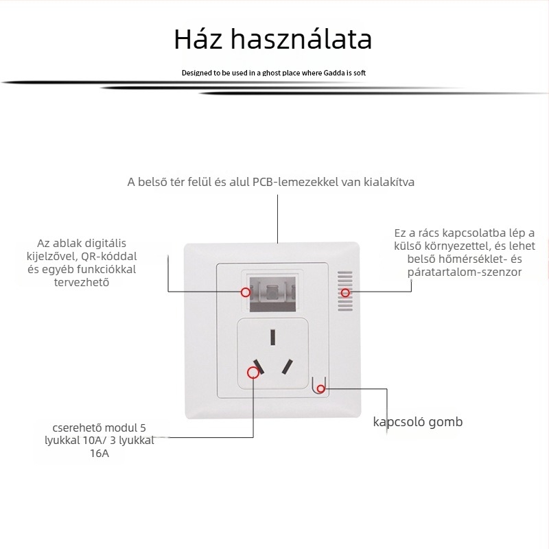16A intelligens aljzat ház - tűzálló PC, elektronikus burkolat, márka Yihong