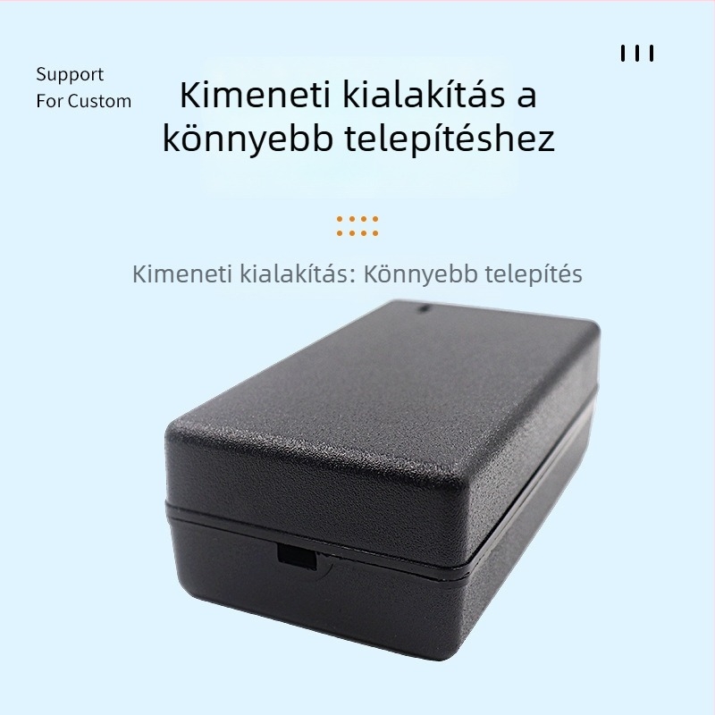 H301 kettős kimenetű laptop töltő műanyag házban, asztali kivitel