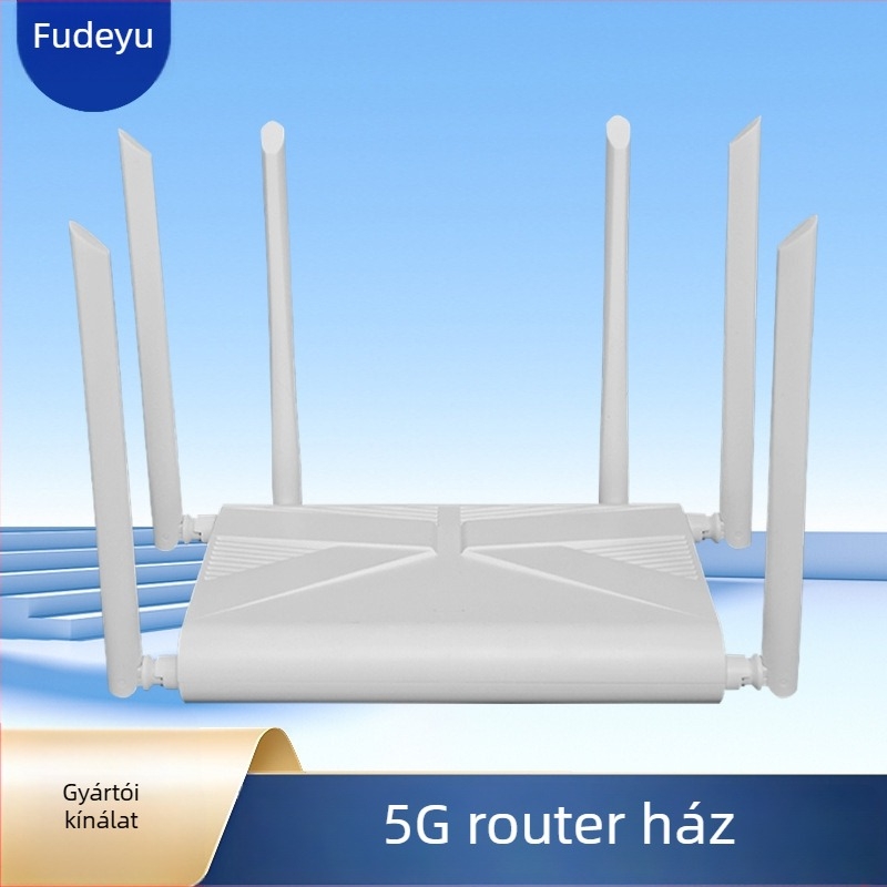 Hat antennás vezeték nélküli router ház, hatékony hőelvezetés, okos otthon, 6G átjáró