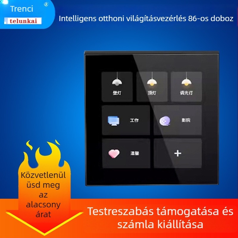 Hangvezérléses okosotthon hangszóróház, 86 darabos készlet, Android, Wi‑Fi, Bluetooth