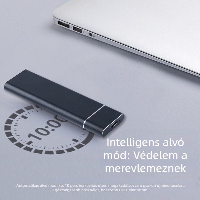 M.2 NVMe/SATA külső tok kettős protokollal, USB-C, 10 Gbps, alumínium, 2 TB, modell Yph03
