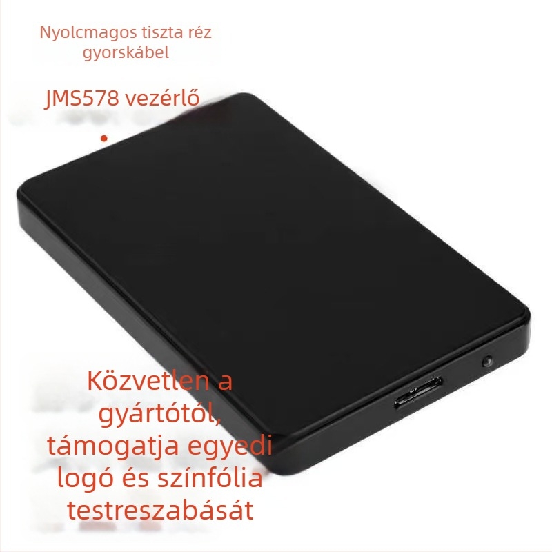 Merevlemezes ház 3.0 – szerszámmentes telepítés, SATA külső, 4TB, ABS