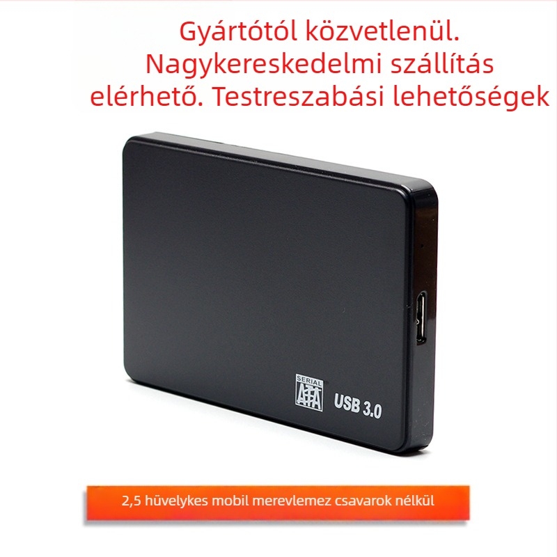 H20U USB 3.0 2,5 hüvelykes SATA SSD/HDD külső tok, ABS burkolat, OEM feldolgozás, egyedi csomagolás támogatott