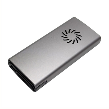 M.2 NVMe SSD ház USB-C-hez, alumínium-ABS ház, 2 TB-ig, 10 Gbps USB 3.1 Gen2, beépített hűtőventilátor