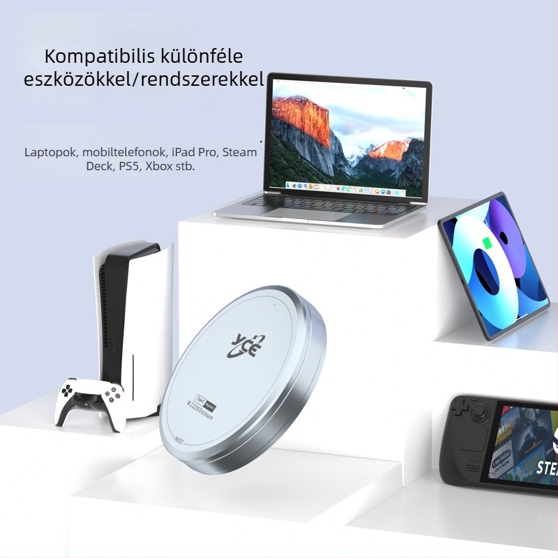 M.2 NVMe külső tok mágneses rögzítéssel, 2230/2242 SSD-hez, USB-C 10Gbps
