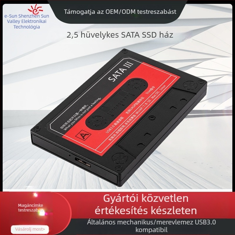 Deep Fox 2.5-inch SATA külső lemez tok — USB 3.0, akár 6 TB-ig, átviteli sebesség 5 Gbps