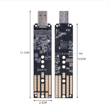 M.2 NVMe/SATA külső tok USB 3.1, 10 Gbps, támogatás 4 TB-ig, MCA669 modell