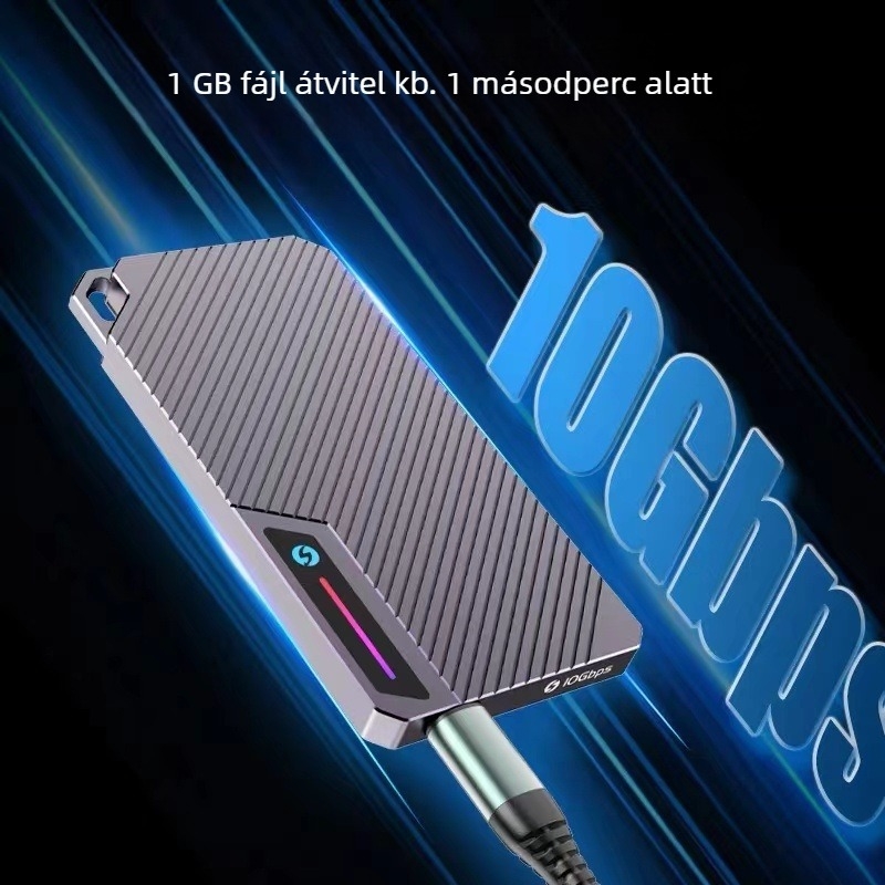 Zebra 007 M.2 NVMe SSD külső ház — USB Type-C, 10Gbps, akár 2TB-ig, kettős protokollú 9210b vezérlő