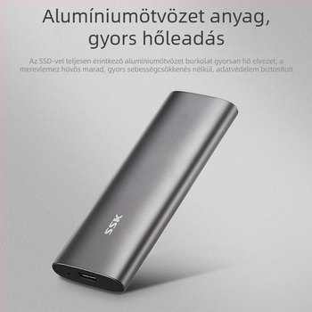 SSK Biao Wang SHE-C321 M.2 NVMe Külső Tároló USB 3.1 Type-C Alumínium Ötvözet 2TB 5Gbps OEM