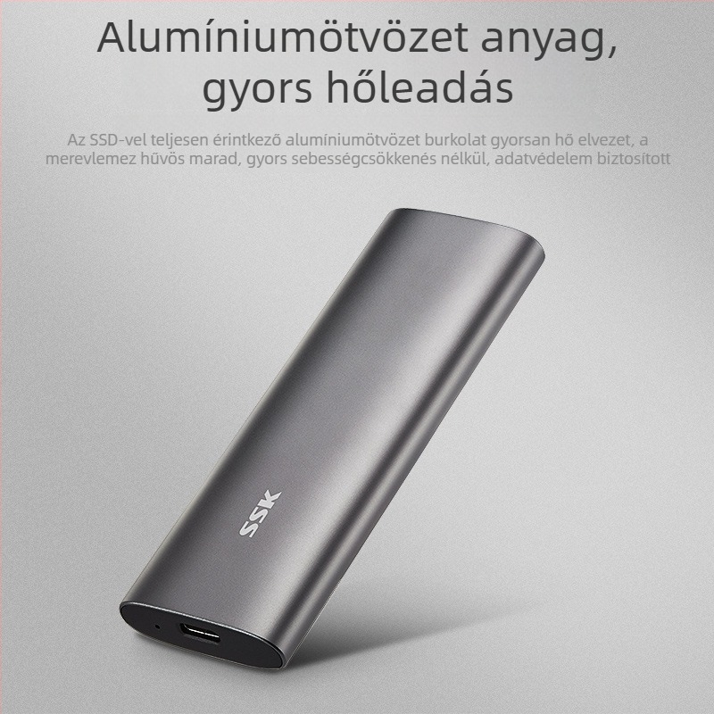 SSK Biao Wang SHE-C321 M.2 NVMe Külső Tároló USB 3.1 Type-C Alumínium Ötvözet 2TB 5Gbps OEM