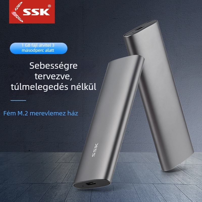 SSK Biao Wang SHE-C321 M.2 NVMe Külső Tároló USB 3.1 Type-C Alumínium Ötvözet 2TB 5Gbps OEM