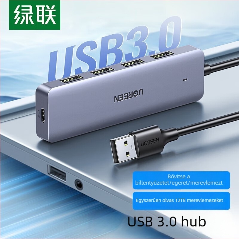 USB 3.0 4-portos hub CM219 – Nagy sebességű USB megosztó, busz táplált