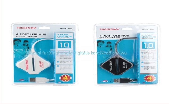 Aixun I1005 USB 2.0 4-portos HUB, 1 m kábellel (Márka: Aixun, Modell: I1005, Átvitel: 1000 Mbps)