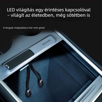 Tesla Model 3/Y USB bővítő dokk USB-A és USB-C kimenetekkel, 3-portos hub, 27W teljesítmény, modell T9-2, USB-n keresztüli tápellátás