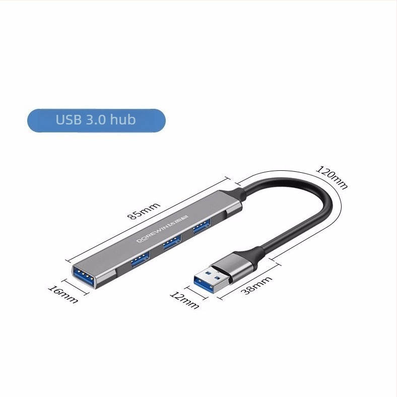 Type-C USB 3.0 4-portos bővítő dokkoló telefonokhoz és laptopokhoz