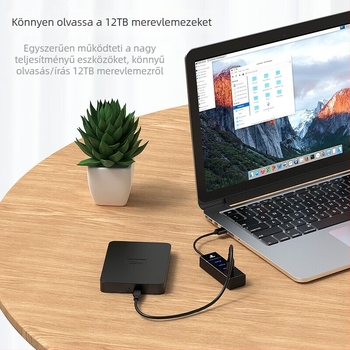 Biaze GD13 USB 3.0/3.2 hub, 4-portos, külső tápegységgel, 1 m kábellel