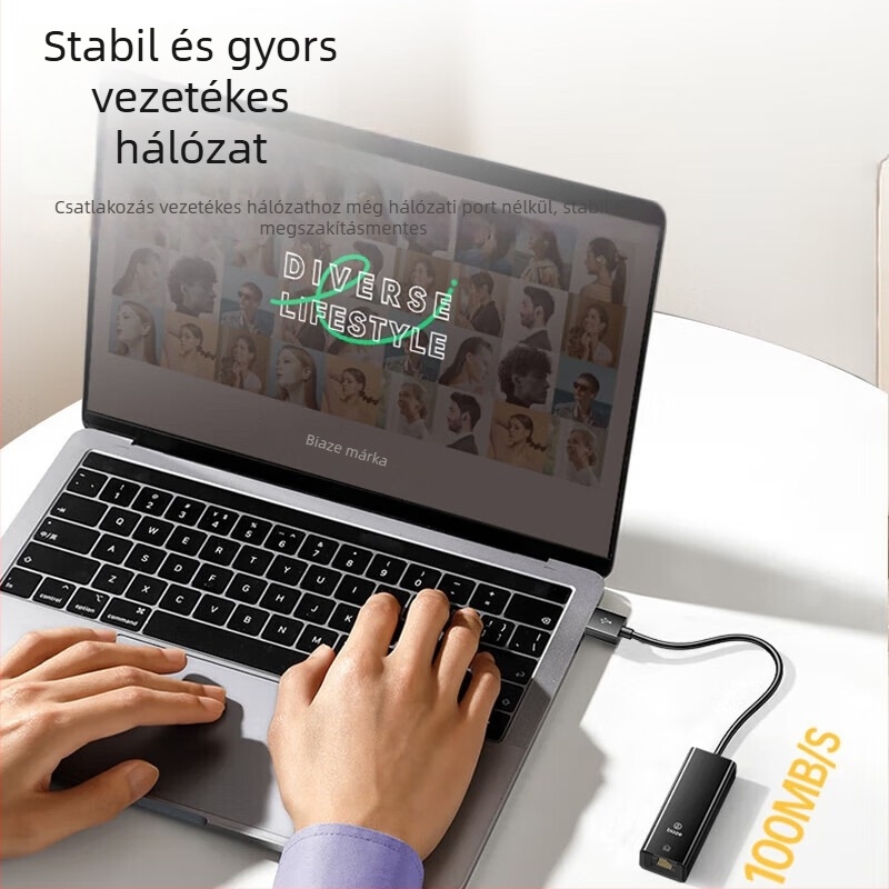 Biaze GD13 USB 3.0/3.2 hub, 4-portos, külső tápegységgel, 1 m kábellel
